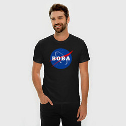 Футболка slim-fit Вова Наса, цвет: черный — фото 2