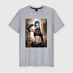 Футболка slim-fit Jinx model, цвет: меланж