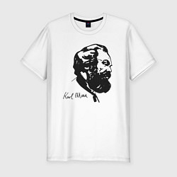 Футболка slim-fit Karl Marx, цвет: белый