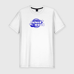 Мужская slim-футболка Future world