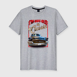 Футболка slim-fit Классика автомобиль Buick Roadmaster, цвет: меланж