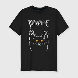 Футболка slim-fit Bullet For My Valentine rock cat, цвет: черный