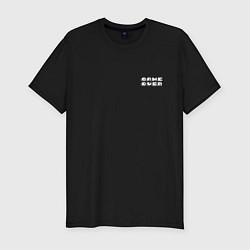 Футболка slim-fit Вы проиграли - мини, цвет: черный