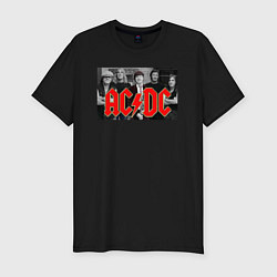 Мужская slim-футболка AC DC metal