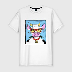 Мужская slim-футболка Lost Cow
