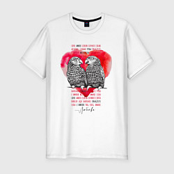 Мужская slim-футболка Любовь Love Amore