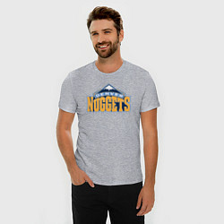 Футболка slim-fit Denver Nuggets, цвет: меланж — фото 2