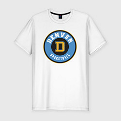 Футболка slim-fit Denver basketball, цвет: белый