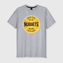 Мужская slim-футболка Denver Nuggets 1967