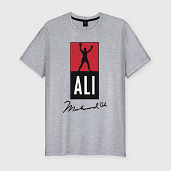 Мужская slim-футболка Muhammad Ali boxer