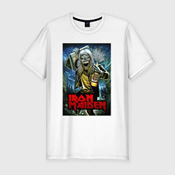 Мужская slim-футболка Drunk Iron Maiden