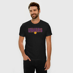 Футболка slim-fit Team Lakers, цвет: черный — фото 2