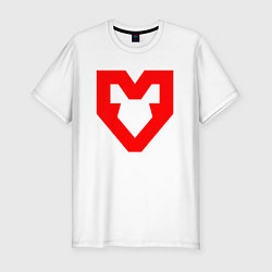 Мужская slim-футболка Mouz лого