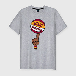 Мужская slim-футболка Miami Heat baller