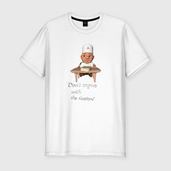 Мужская slim-футболка Не спорь с доктором