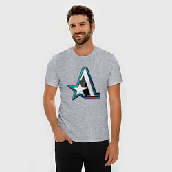 Футболка slim-fit Team Aster logo, цвет: меланж — фото 2