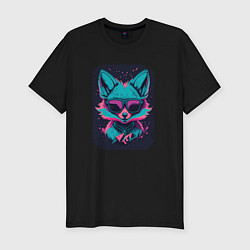 Мужская slim-футболка Whimsical Fox