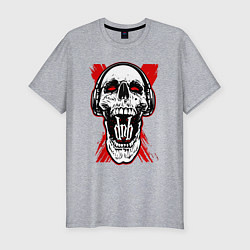 Мужская slim-футболка DnB skull