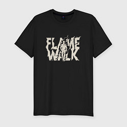 Мужская slim-футболка Flame walk