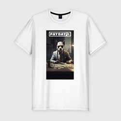 Мужская slim-футболка Payday 3 bulldog