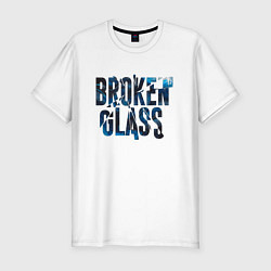 Мужская slim-футболка Broken glass