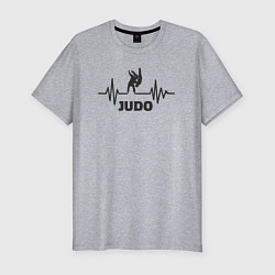 Мужская slim-футболка Judo pulse