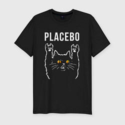 Футболка slim-fit Placebo rock cat, цвет: черный