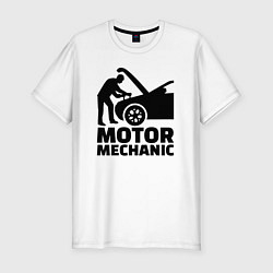 Мужская slim-футболка Motor mechanic