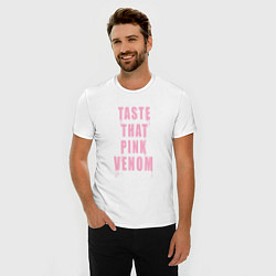 Футболка slim-fit Tasty that pink venom - blackpink, цвет: белый — фото 2