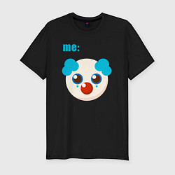 Мужская slim-футболка Me clown