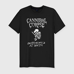 Мужская slim-футболка Cannibal Corpse - butchered at birth