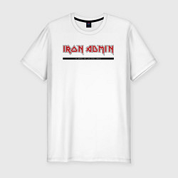 Мужская slim-футболка Iron admin steel nerves