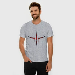 Футболка slim-fit Quake III logo, цвет: меланж — фото 2