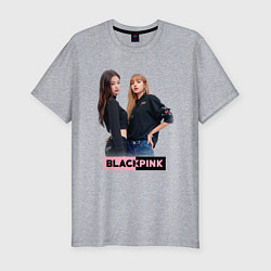 Футболка slim-fit Blackpink kpop, цвет: меланж