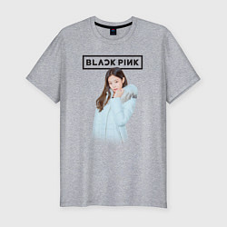 Мужская slim-футболка Jisoo Blackpink winter