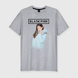 Футболка slim-fit Jisoo Blackpink winter, цвет: меланж