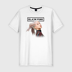 Мужская slim-футболка Blackpink Rose music