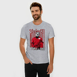 Футболка slim-fit Slipknot Corey, цвет: меланж — фото 2