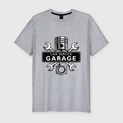 Мужская slim-футболка Car service