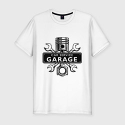 Мужская slim-футболка Car service