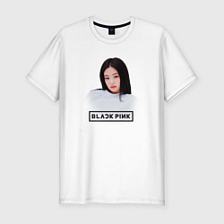 Мужская slim-футболка Jennie Kim Blackpink