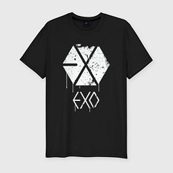 Мужская slim-футболка EXO лого