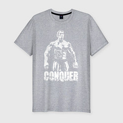 Футболка slim-fit Arnold conquer, цвет: меланж