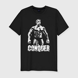 Мужская slim-футболка Arnold conquer