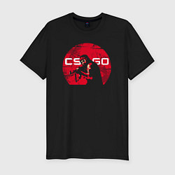Мужская slim-футболка Red CSGO