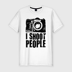 Футболка slim-fit Shoot photographer, цвет: белый