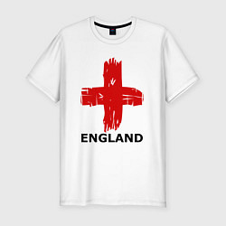 Футболка slim-fit England flag, цвет: белый