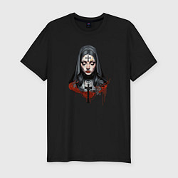 Мужская slim-футболка Evil Nun
