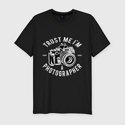 Мужская slim-футболка Photographer