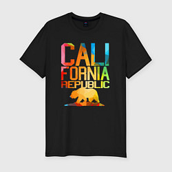 Мужская slim-футболка Republic California
